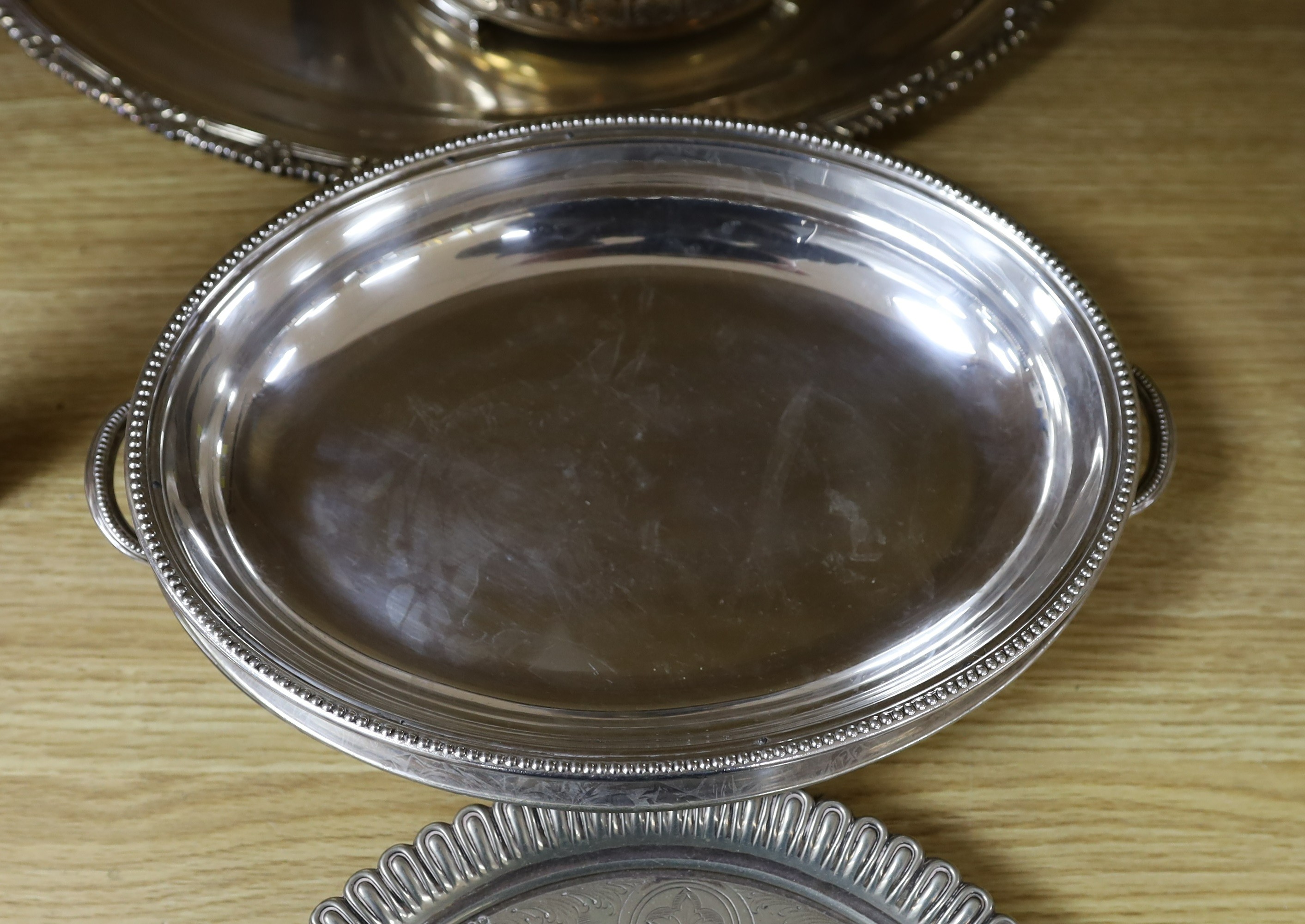 A group of plated wares